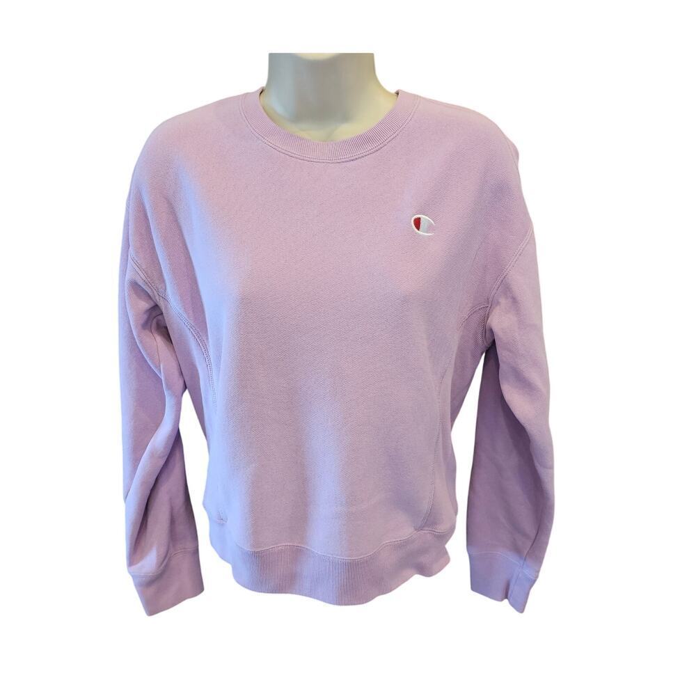 Champion Boyfriend Reverse Weave Sweatshirt Crewneck XS light pink 90s y2k girly